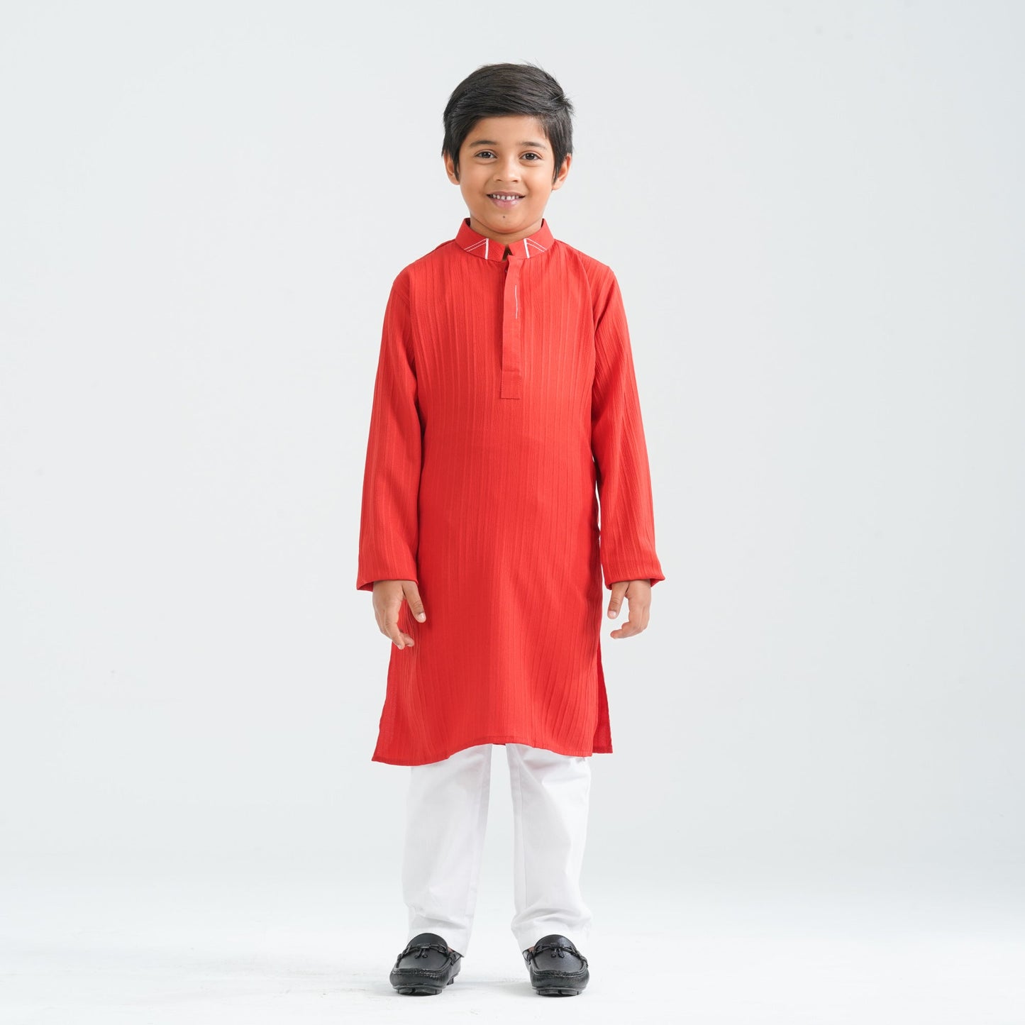 Boys Red Blended Panjabi