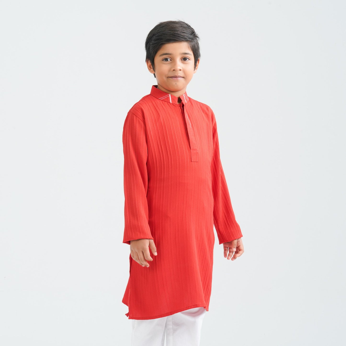 Boys Red Blended Panjabi