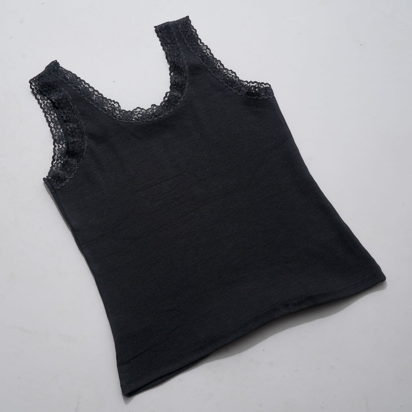 Womens Black & Beige Tank Top