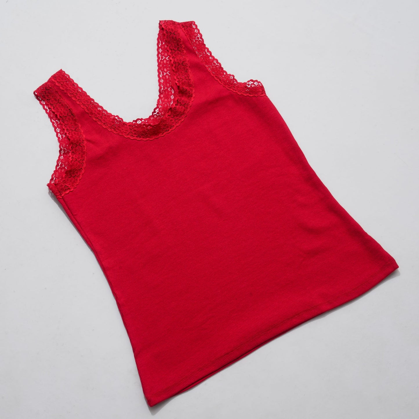 Womens White & Maroon Tank Top