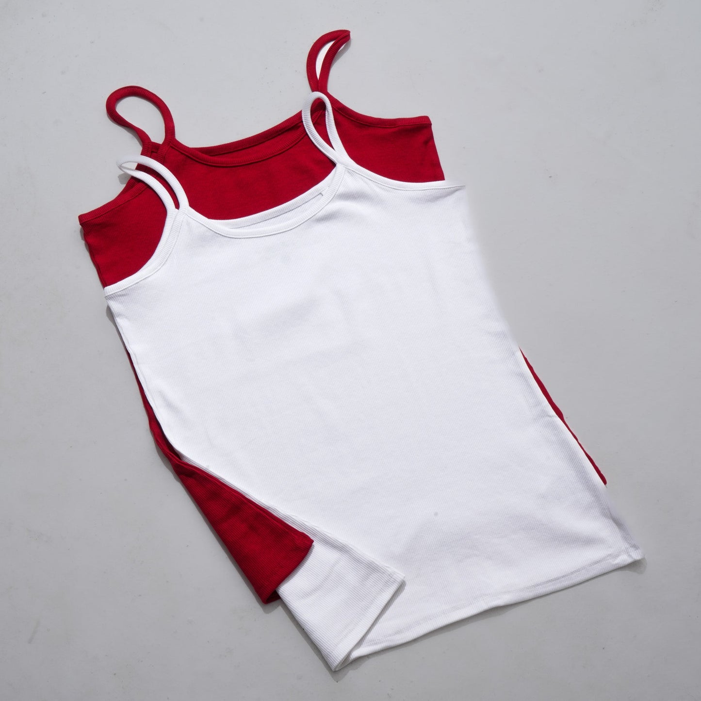 Womens White & Maroon Tank Top