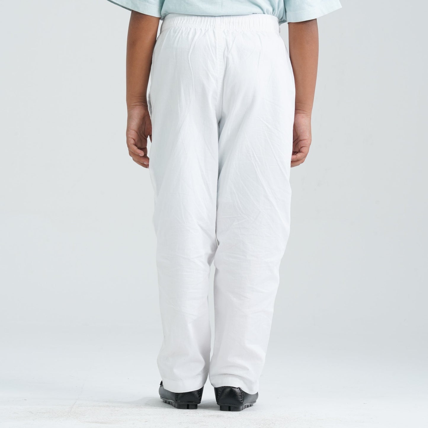 Boy's White Cotton Pant Payjama