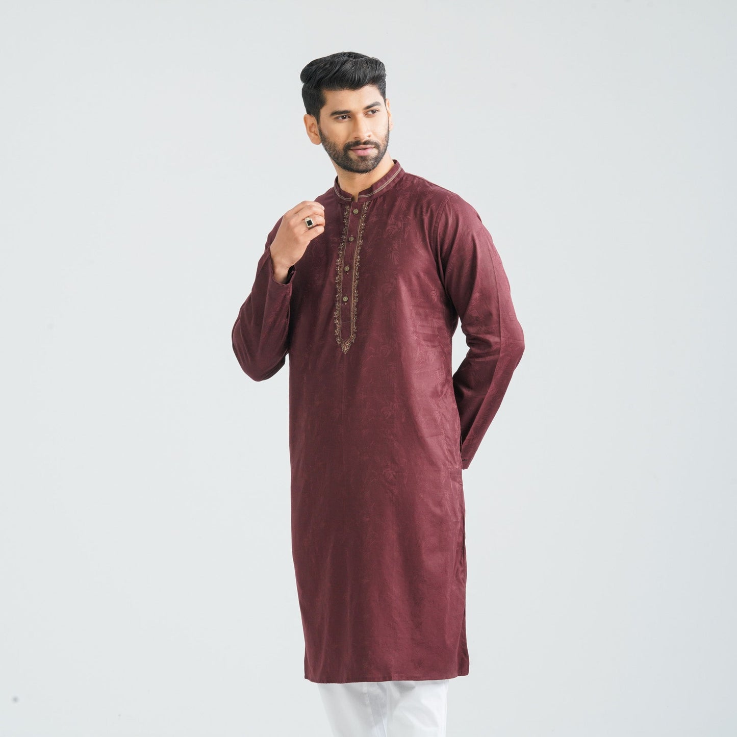 Mens Russet Karchupi Panjabi