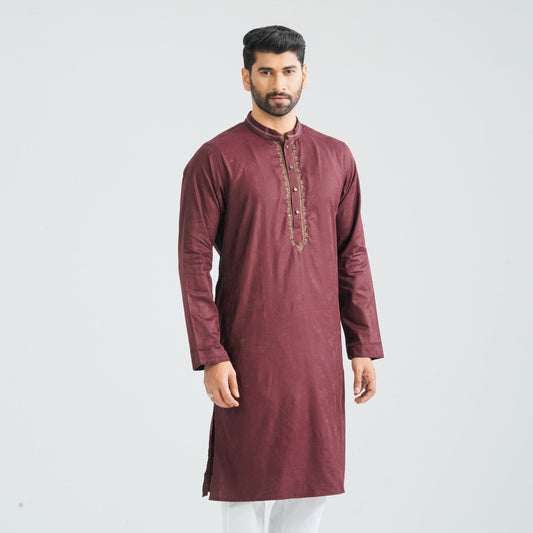 Mens Russet Karchupi Panjabi