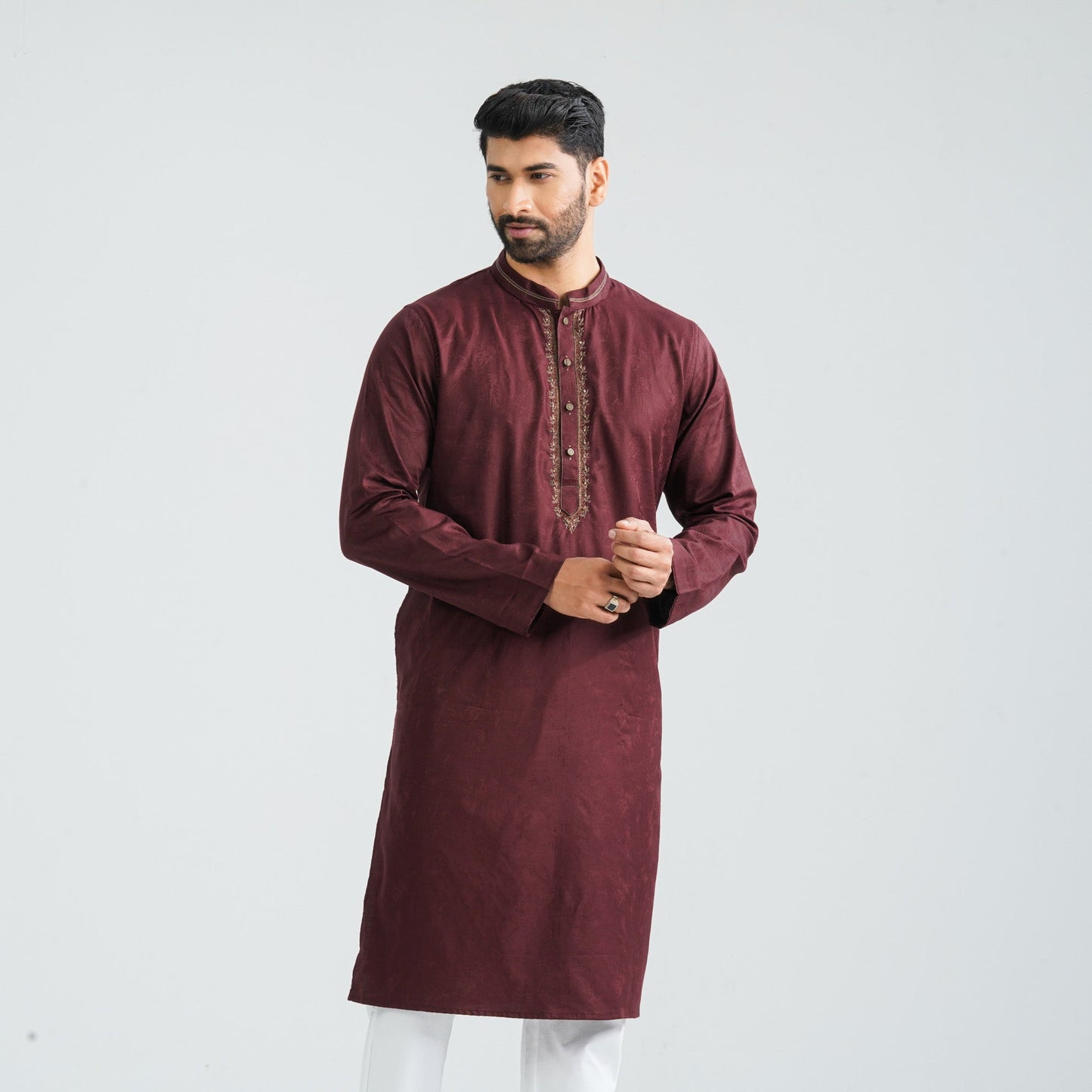 Mens Russet Karchupi Panjabi
