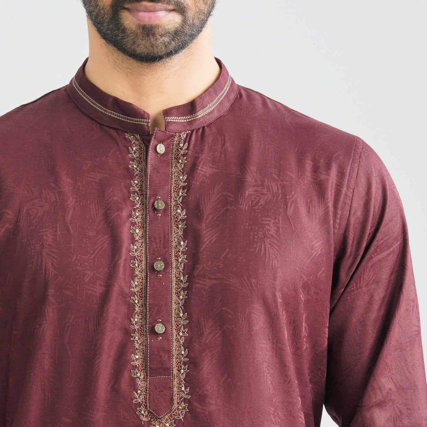 Mens Russet Karchupi Panjabi