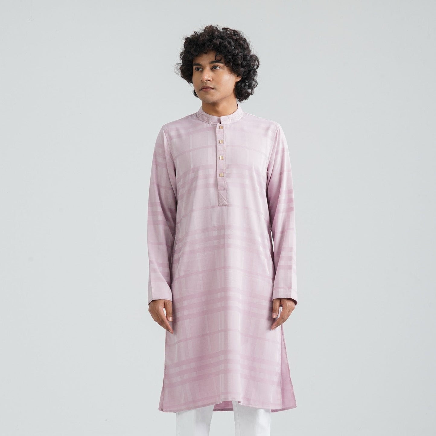 Men's Dust Pink Panjabi