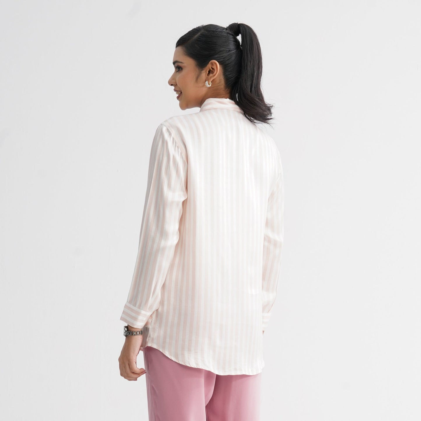 Womenâ€™s Pink Stripe Shirt