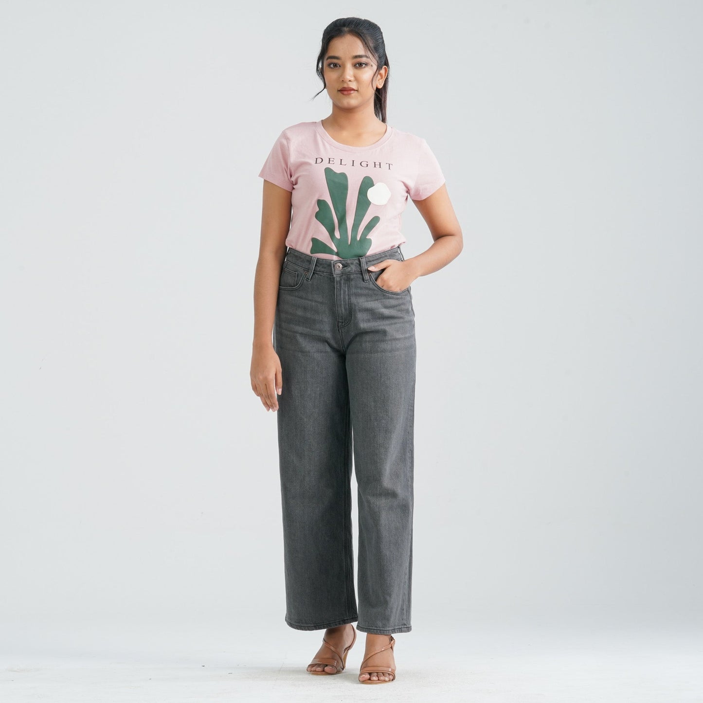 Women's Denim Wide Leg Pant