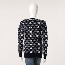 Load image into Gallery viewer, Womens Navy &amp; White Cardigan
