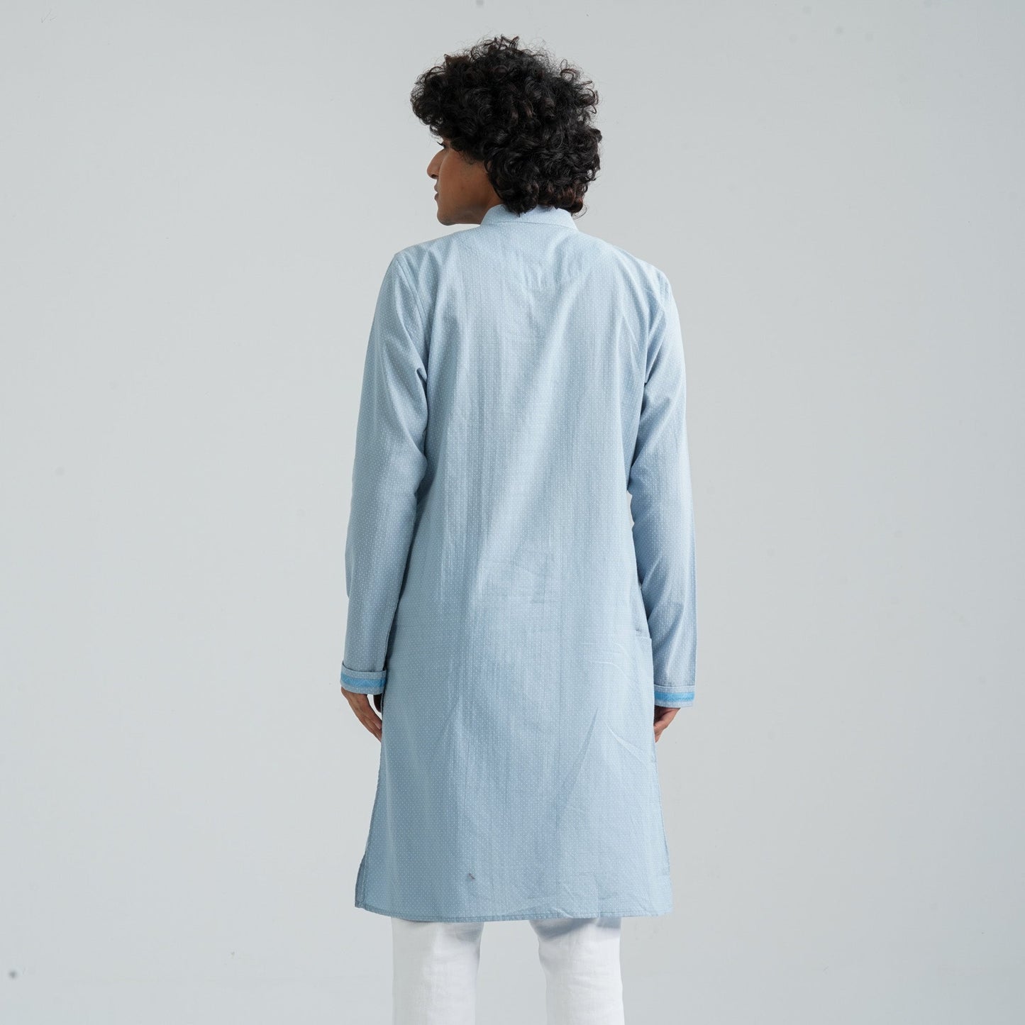 Men's Sky Blue Panjabi
