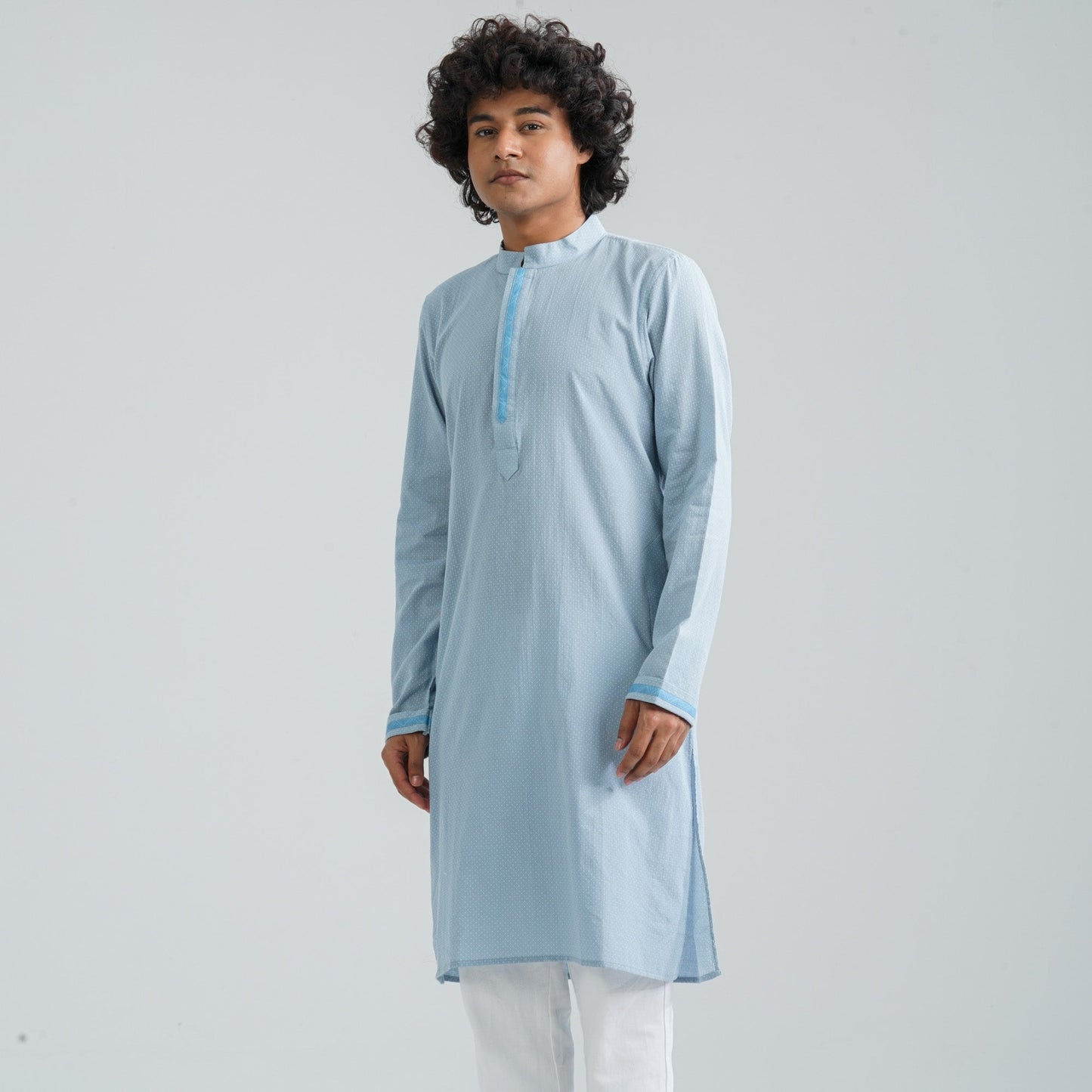 Men's Sky Blue Panjabi