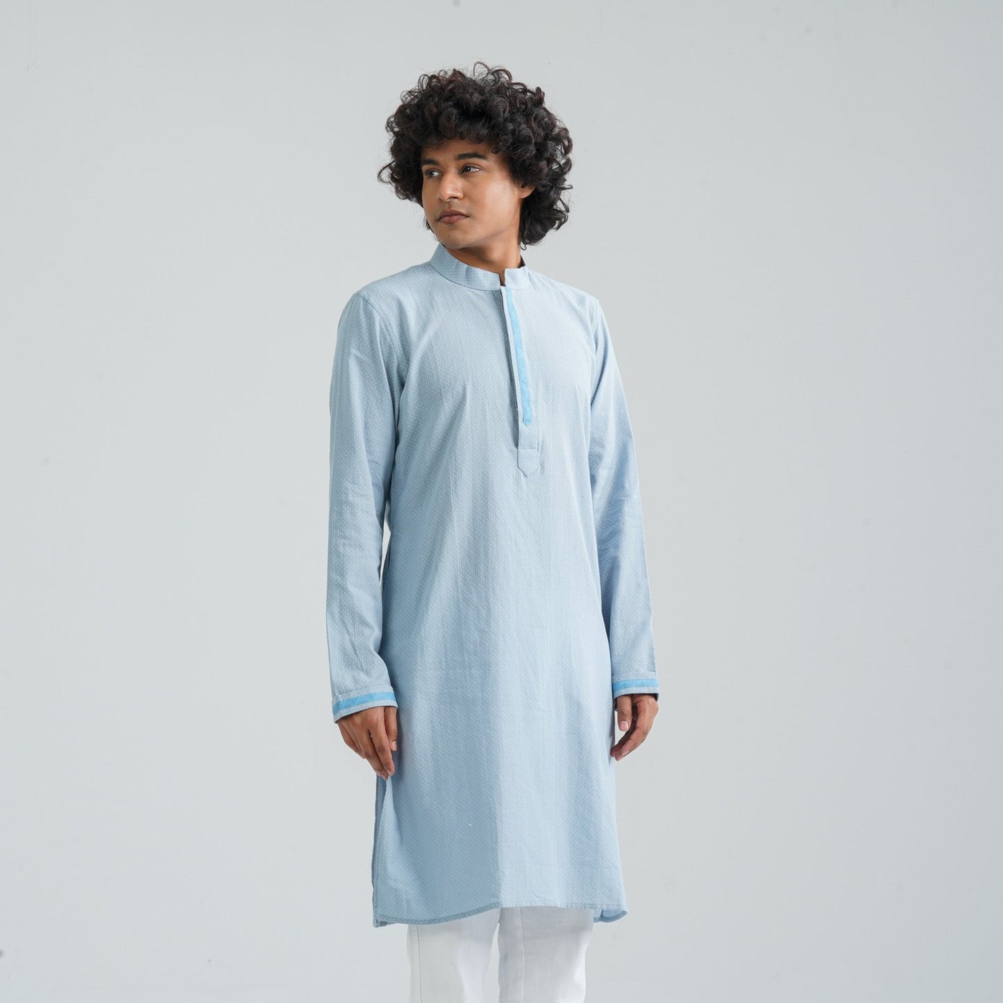 Men's Sky Blue Panjabi