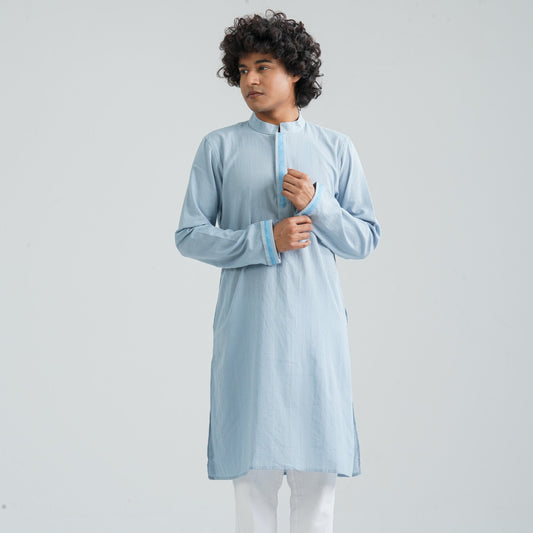 Men's Sky Blue Panjabi