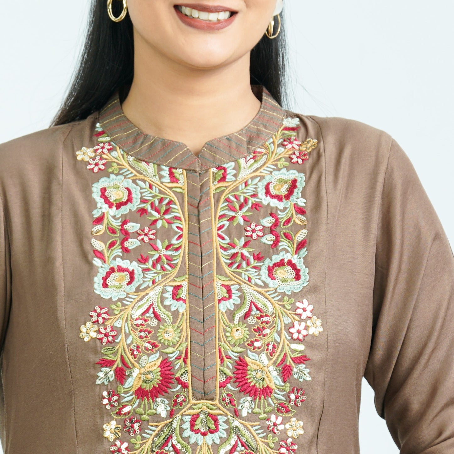 Women’s Blended Cotton Embroidered Tunic