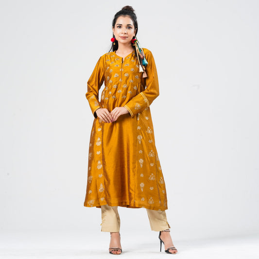 Women’s Double-Layer Silk Kurti