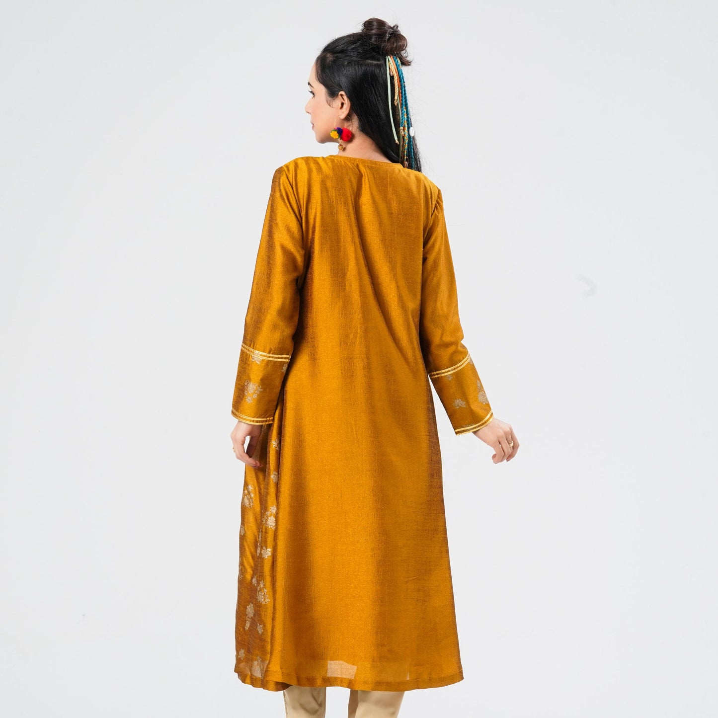 Women’s Double-Layer Silk Kurti