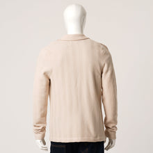 Load image into Gallery viewer, Mens Light Beige Sweater Blazer
