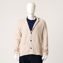 Load image into Gallery viewer, Mens Light Beige Sweater Blazer
