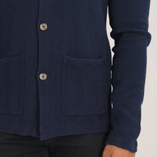 Load image into Gallery viewer, Men&#39;s Navy Sweater Blazer
