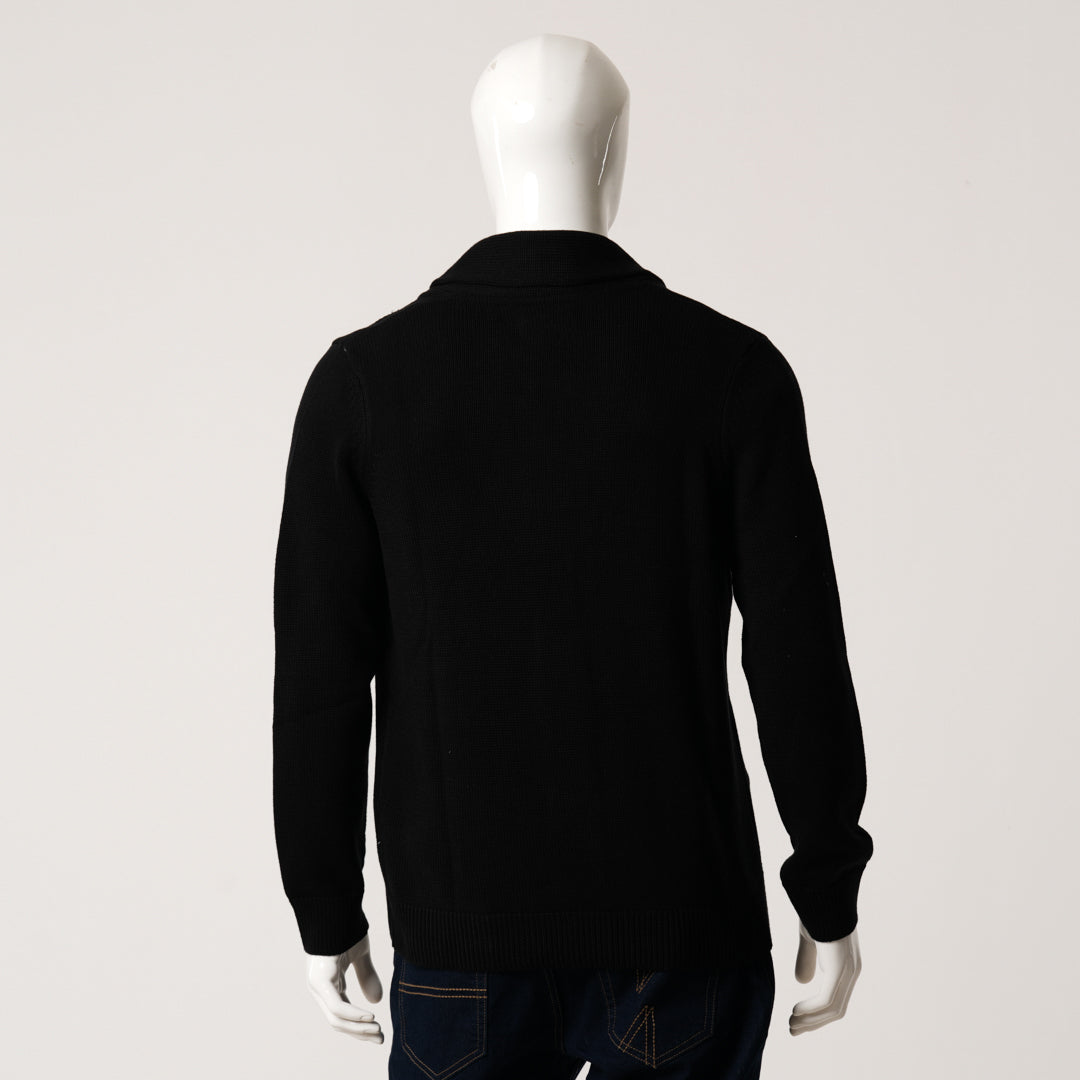 Mens Black Sweater Blazer