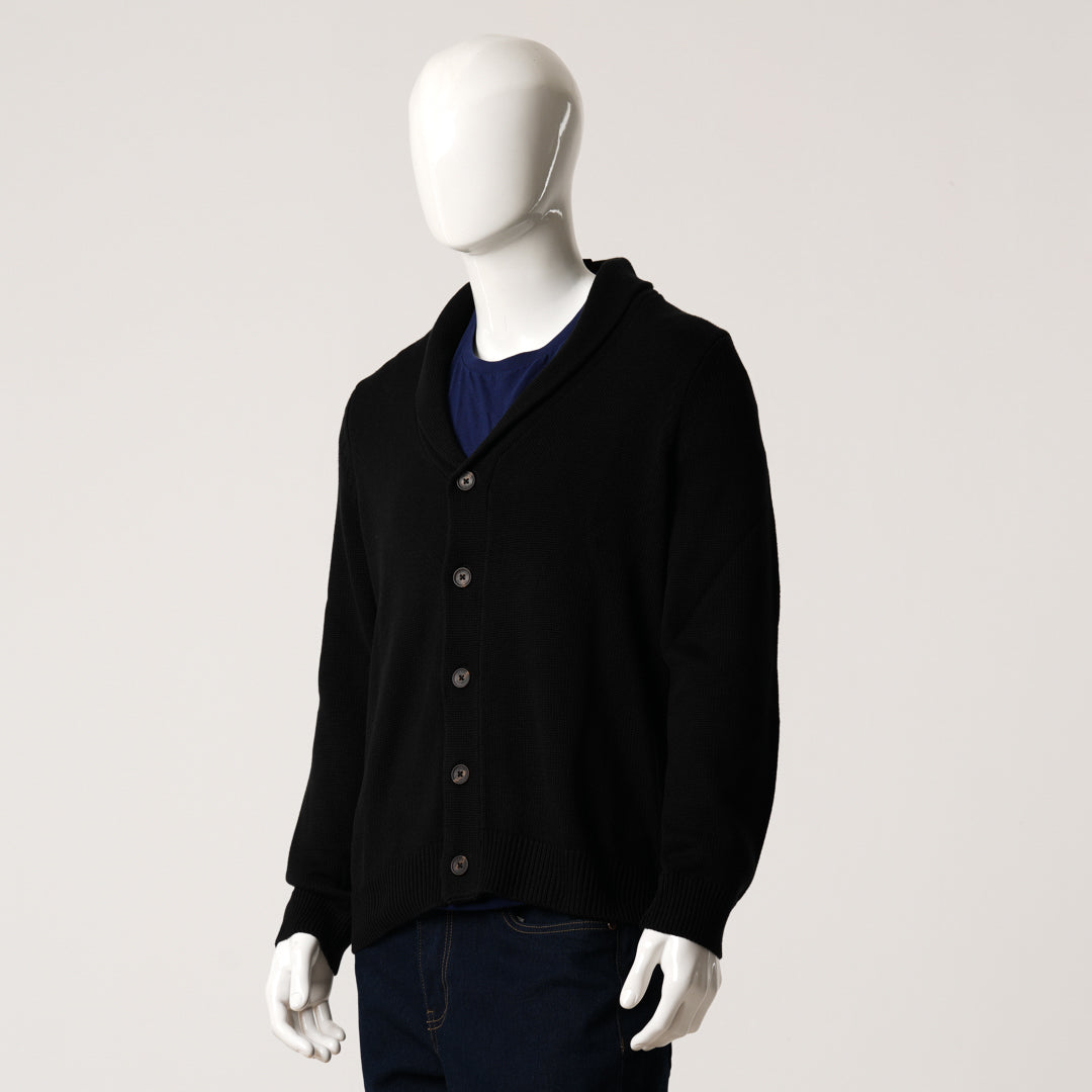 Mens Black Sweater Blazer