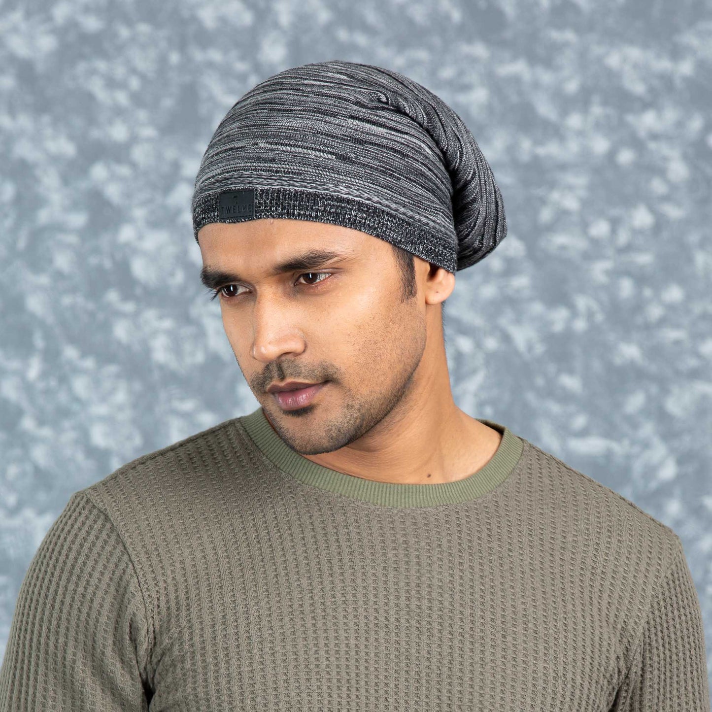 Mens Cap-Grey Melange