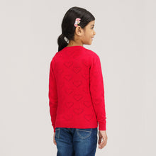 Load image into Gallery viewer, Girls Red Cardigan
