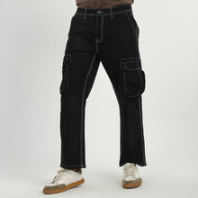 Load image into Gallery viewer, Men&#39;s Black Cargo Pants
