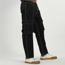 Load image into Gallery viewer, Men&#39;s Black Cargo Pants
