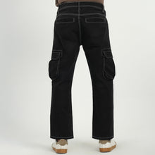 Load image into Gallery viewer, Men&#39;s Black Cargo Pants
