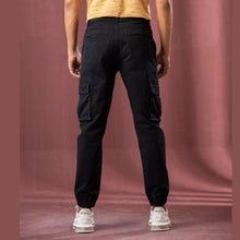 Load image into Gallery viewer, Mens Black Cargo Pants
