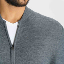 Load image into Gallery viewer, Men’s Dark Grey Sweater Cardigan
