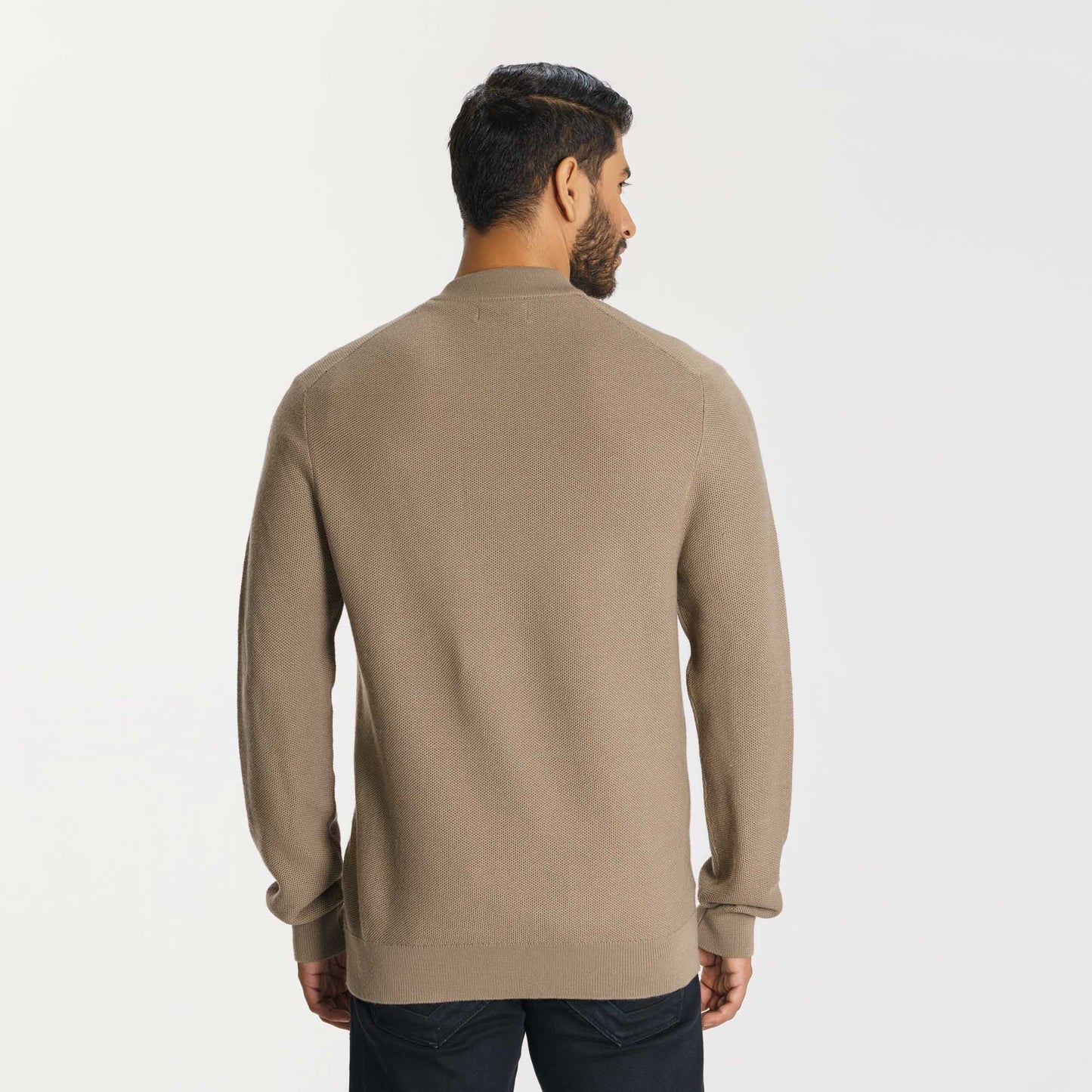 Men’s Beige Sweater Cardigan