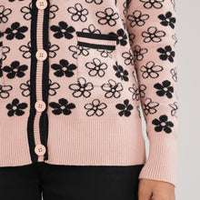 Load image into Gallery viewer, Women’s Black &amp; Pink Cardigan
