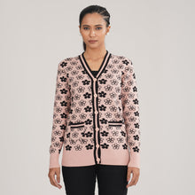 Load image into Gallery viewer, Women’s Black &amp; Pink Cardigan
