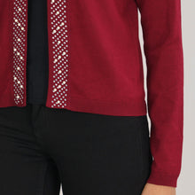 Load image into Gallery viewer, Womens Cardigan Sweater - Maroon
