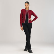 Load image into Gallery viewer, Womens Cardigan Sweater - Maroon
