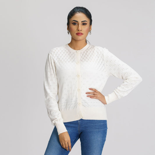 Womens White Sweater