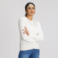 Load image into Gallery viewer, Women’s White Sweater Shrug
