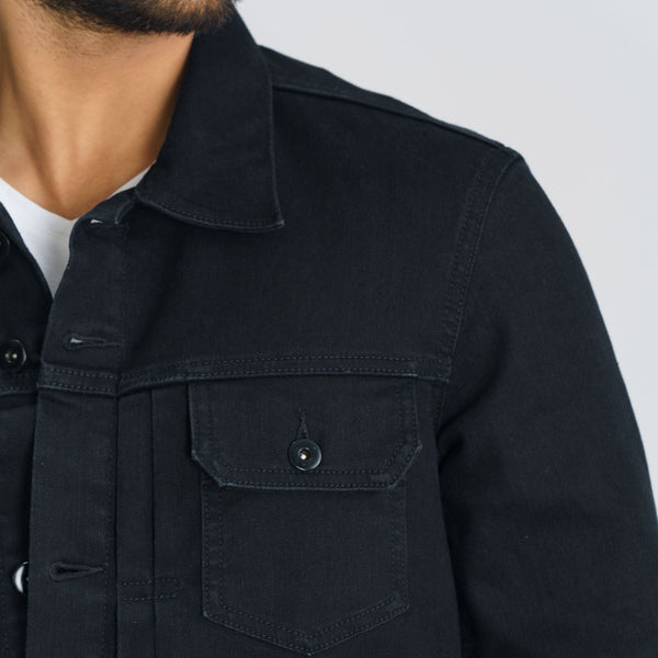 Men's Black Denim Jacket