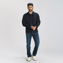 Load image into Gallery viewer, Men&#39;s Black Denim Jacket
