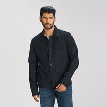 Load image into Gallery viewer, Men&#39;s Black Denim Jacket
