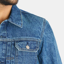 Load image into Gallery viewer, Men&#39;s Blue Denim Jacket
