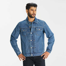 Load image into Gallery viewer, Men&#39;s Blue Denim Jacket
