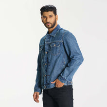 Load image into Gallery viewer, Men&#39;s Blue Denim Jacket
