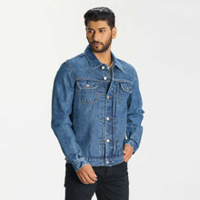 Load image into Gallery viewer, Men&#39;s Blue Denim Jacket
