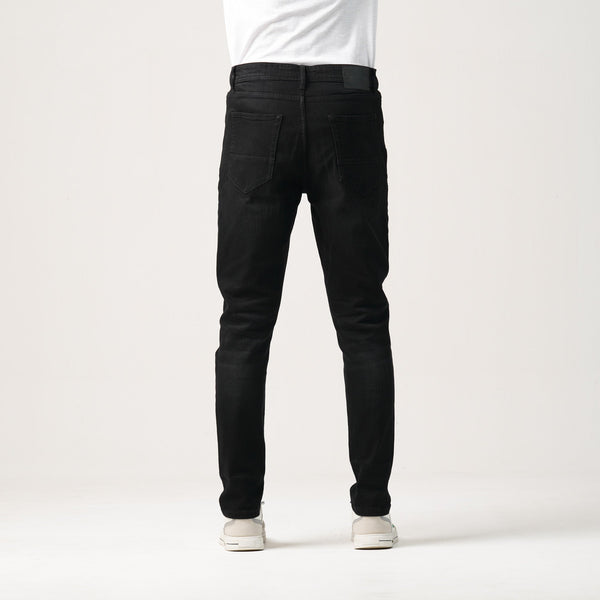 MENS DENIM LONG PANT-BLACK