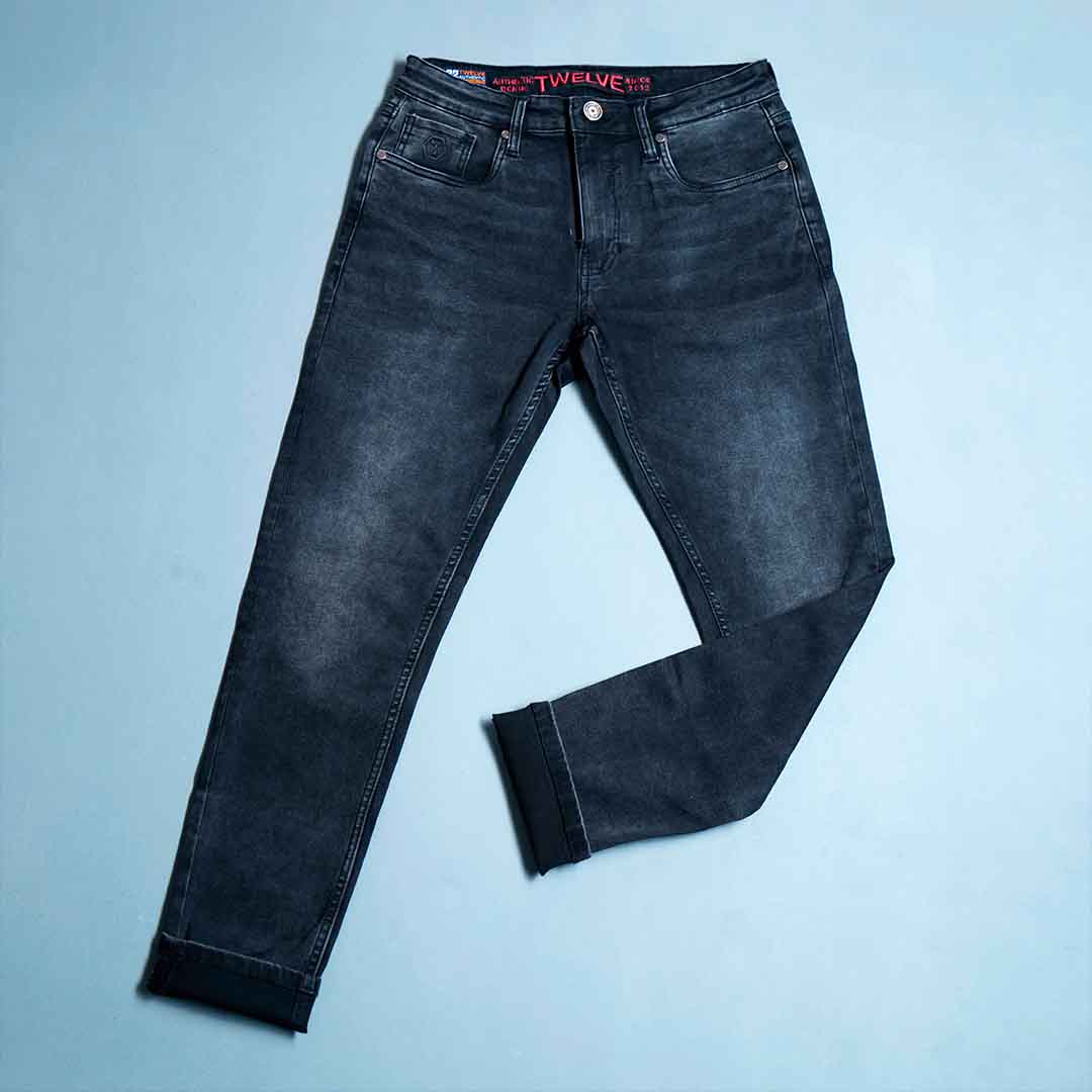 MENS DENIM PANT- BLACK