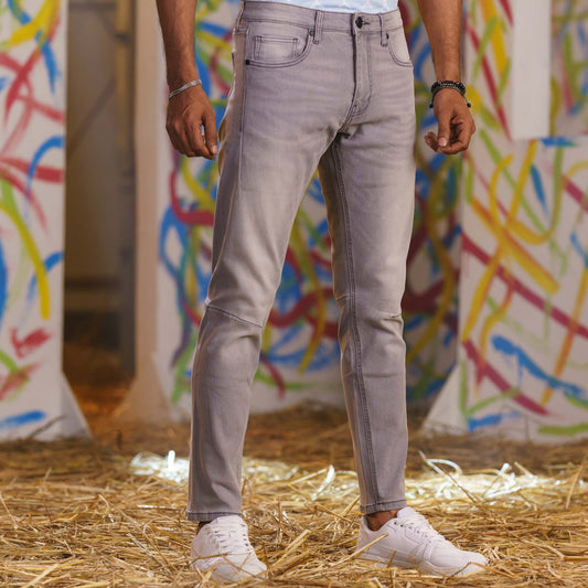 Mens Light Grey Denim